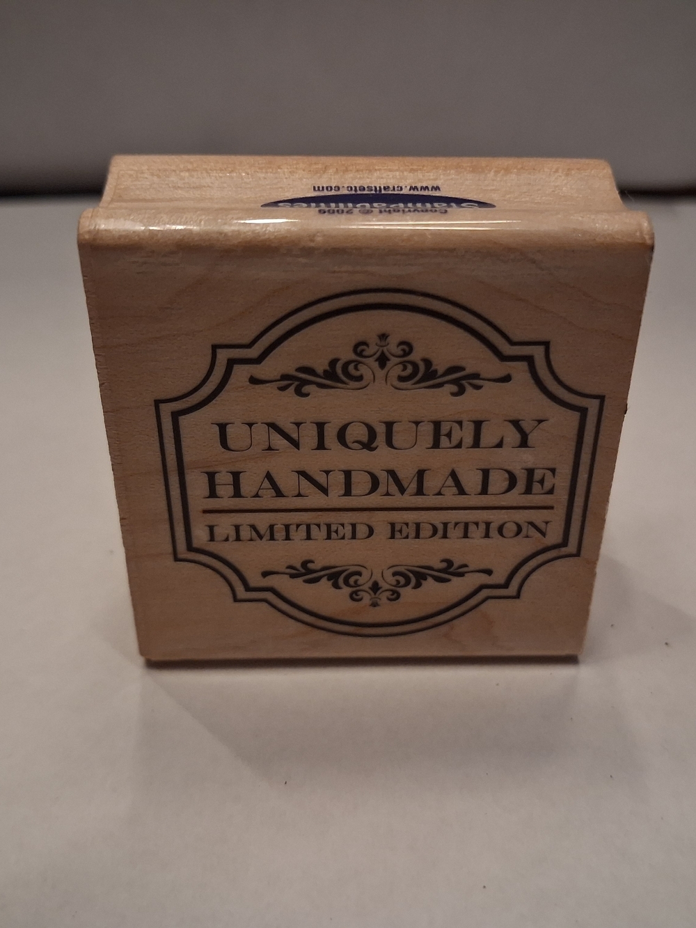 Uniquely Handmade Limited Edition Wooden Stamp - Natural Wood